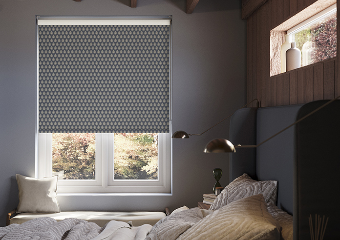 Emily Bond Jaipur, Indigo - Twist&Fit Roller Blind - Image 3
